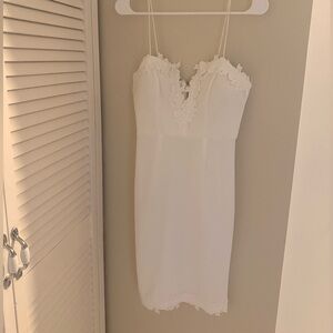 Fashion Nova Ivory Lace Dress